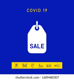 Sale tag symbol. Graphic elements for your design