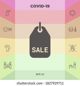 Sale tag symbol. Graphic elements for your design