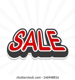 Sale tag. vector 