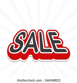 Sale tag . vector 