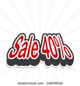 Sale tag. vector 
