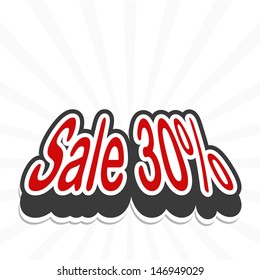 Sale tag. vector 