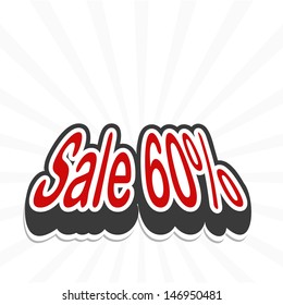 sale tag. vector 