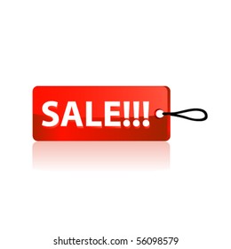 Sale tag. Vector