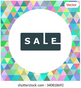 SALE tag vector icon.