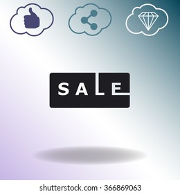 SALE tag vector icon.