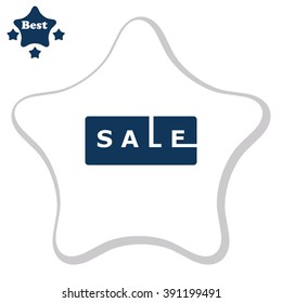 SALE tag vector icon.