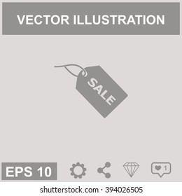 SALE tag vector icon.