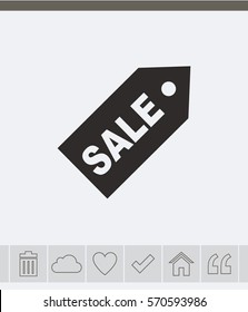 SALE tag vector icon.