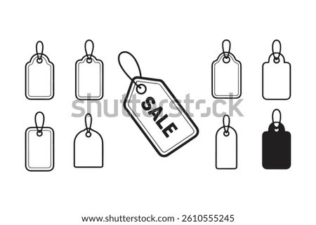 Sale Tag Vector Set for Design and Print