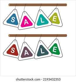 sale tag white background vector design