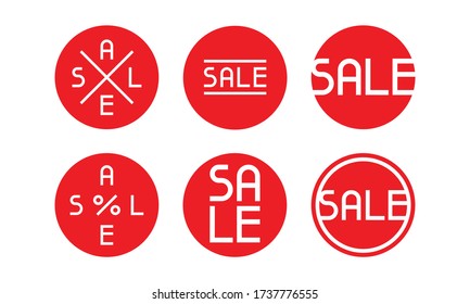 Sale Tags. Sale banner design, big sale special offer. Vector graphic. 