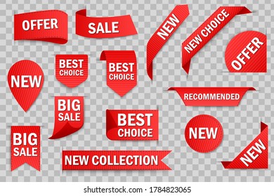 Sale tags collection  isolated on transparent background. Price tag, sale promo, new offer vector bundle set. - Powered by Shutterstock - Get 15% off with code: PIKWIZARD15