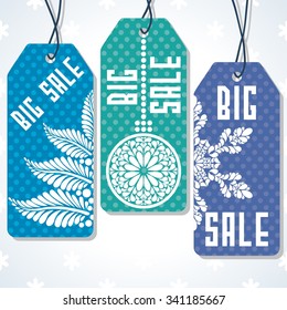 Sale tags design for price. Vector illustration. 
