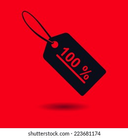 Sale tags icon. Flat design style. Vector EPS 10.