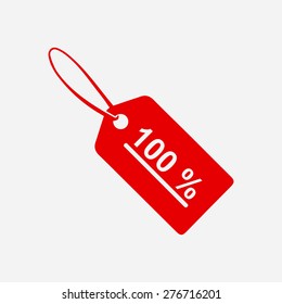 Sale tags icon. Flat design style. Vector EPS 10.