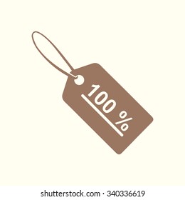 Sale tags icon. Flat design style. Vector EPS 10.