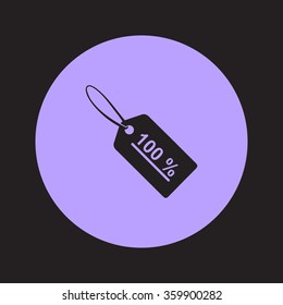 Sale tags icon. Flat design style. Vector EPS 10.