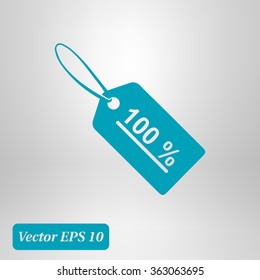 Sale tags icon. Flat design style. Vector EPS 10.