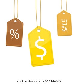 Sale tags label vector illustration