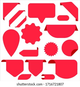 Sale tags set. Vector badges and labels