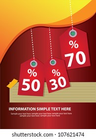 Sale tags ,Vector