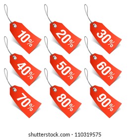 Sale tags. Vector.