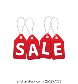 Sale tags vector.