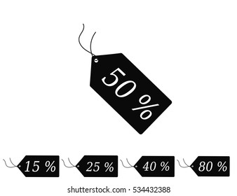 Sale tags. Vector.