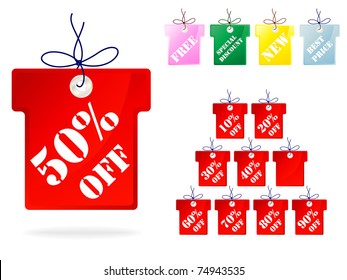 Sale tags Vector