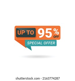 Sale tags vector badges template percent sale label symbols, discount promotion flat icon