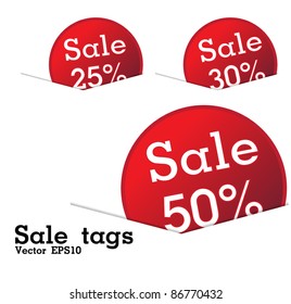 Sale tags. Vector eps10