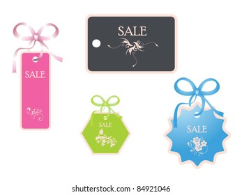 Sale tags. Vector Illustration