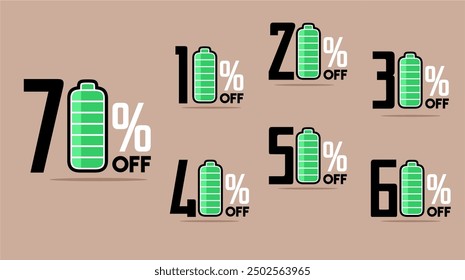 Sale tags. Vector illustration. Set of discount labels. Special offer.