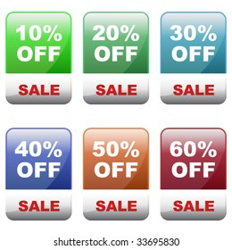 Sale Tags. Vector set.