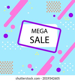 Sale tag.Simple Flat Weekend Super Sale Banner. Special offer, big sale, discount, best price, mega sale banner. Shop or online shopping. Sticker, badge coupon store Vector Illustration.