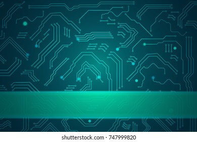Sale technology banner for cyber monday event. Vector art for your sale promotion.