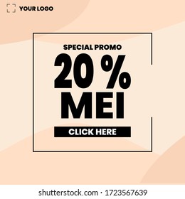 sale template text vector design