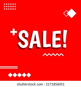 Sale template vector with design element for business needs