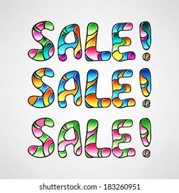 sale text design
