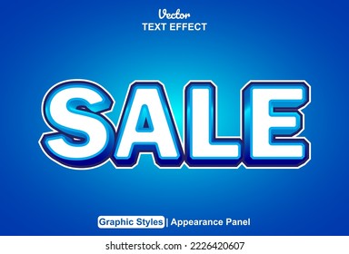 sale text effect with graphic style and editable.