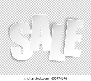 Sale Text Gradient Mesh, Vector Illustration