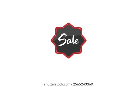 Sale text label sticker vector for use.