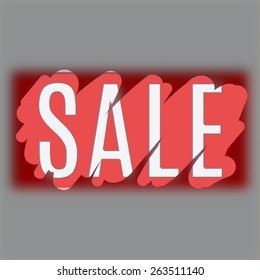 Sale  text made modern trendy design template. 