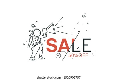 Sale text made of  vector design element. Use for modern design, cover, poster, template, brochure, decorated, flyer, banner.