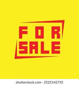 for sale text vector isolated sticker label price icon illustration