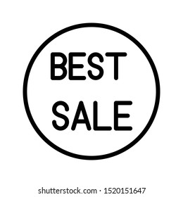 sale thin line vector icon