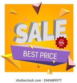 Sale Up to Thirty Percent Off Best Price lettering. Typed text, calligraphy. For posters, banners, leaflets and brochures.