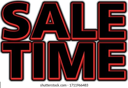 Sale Time Banner design suitable for fabric print / print on any colour. also colour can be edit with editable files. vector illustration design or any other print