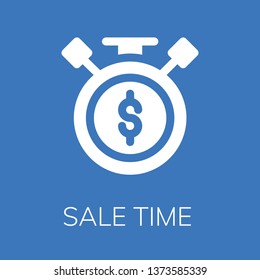  Sale time icon. Editable  Sale time icon for web or mobile.